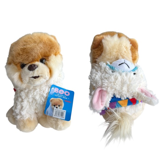 GUND World’s Cutest Dog Boo Llama Alpaca Outfit 10” Plush Stuffed Toy Pomeranian - Picture 9 of 10